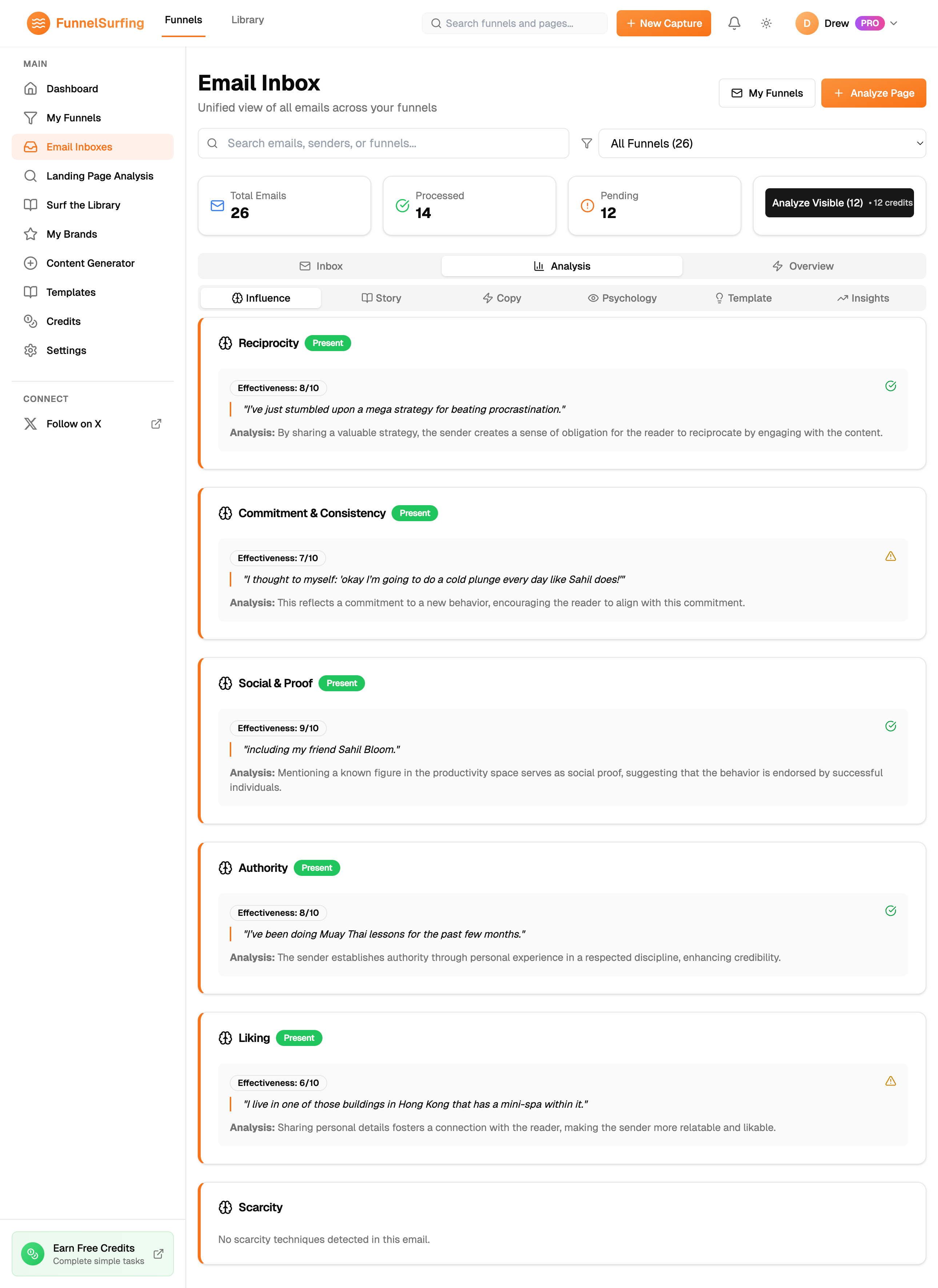 Email analysis screenshot